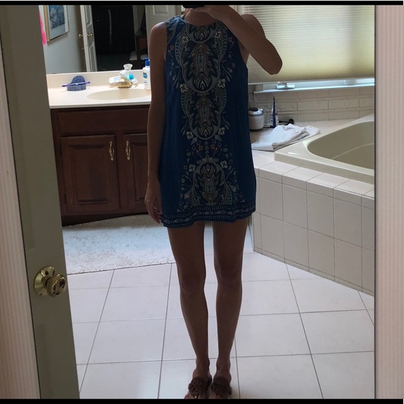 Blue printed urban outfitters dress - Picture 4 of 5